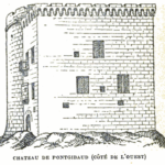 Western flank of the castle, circa 1800s