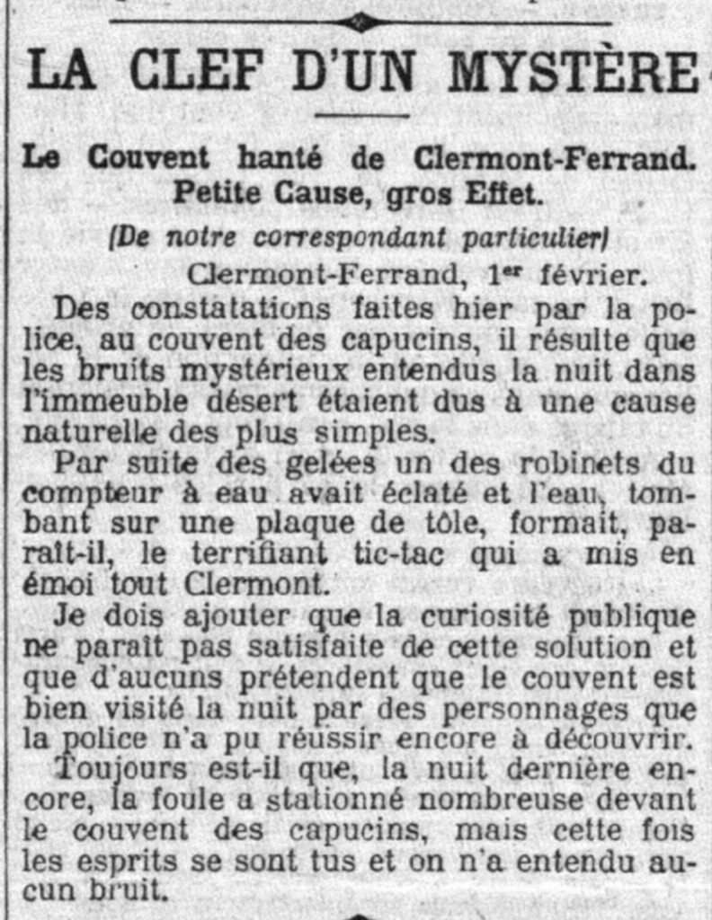 Ghosts in the City: A Haunting in Clermont-Ferrand