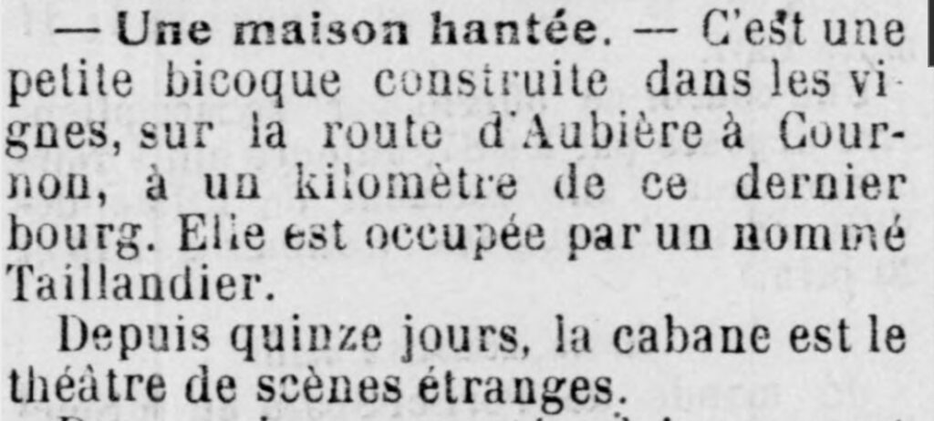 Wine-Loving Ghosts: A Haunting in Aubière
