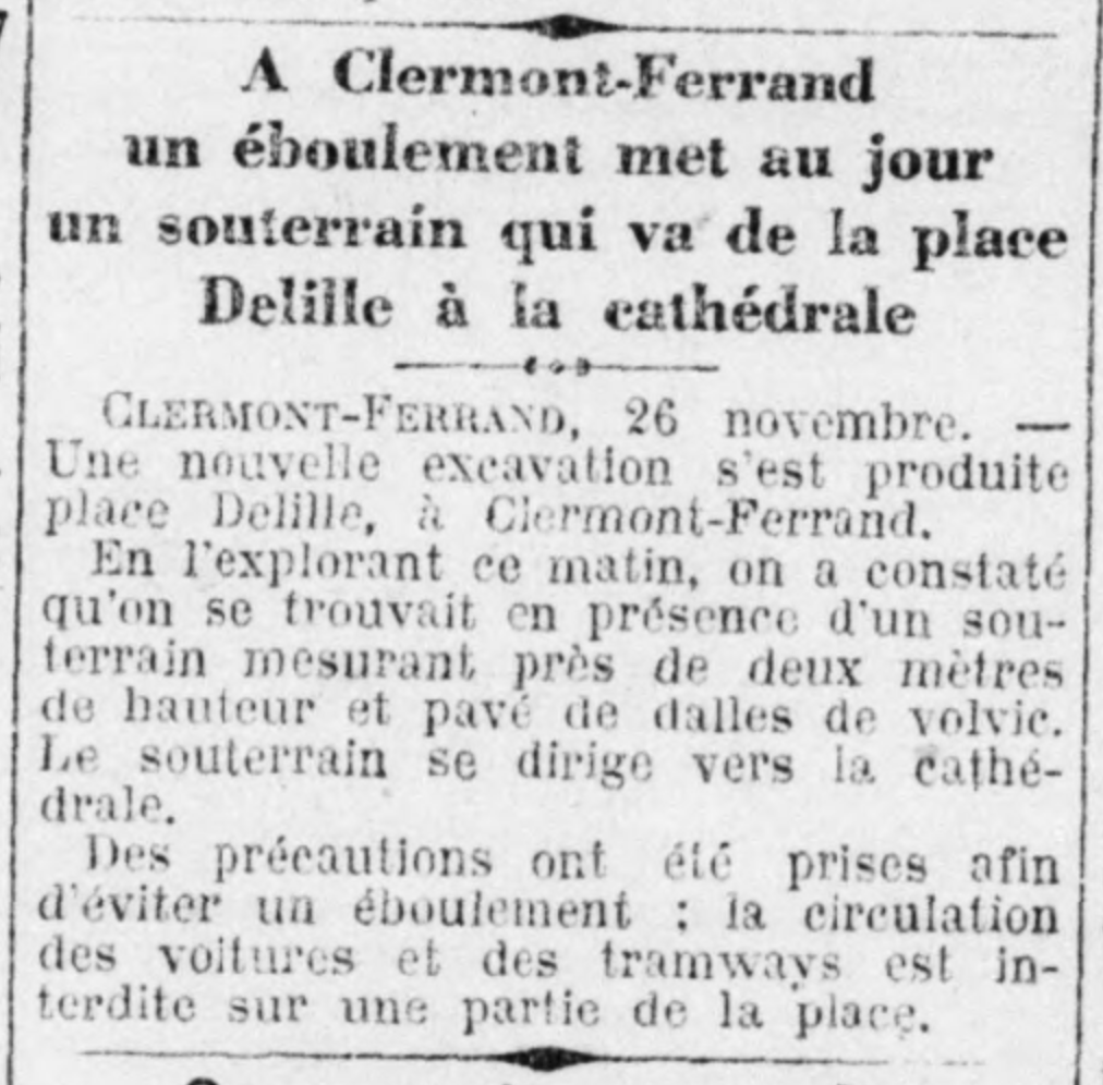 Clermont-Ferrand underground