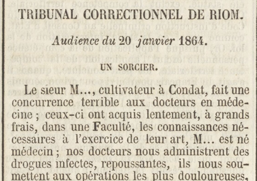 Occult Auvergne: A Sorcerer on Trial